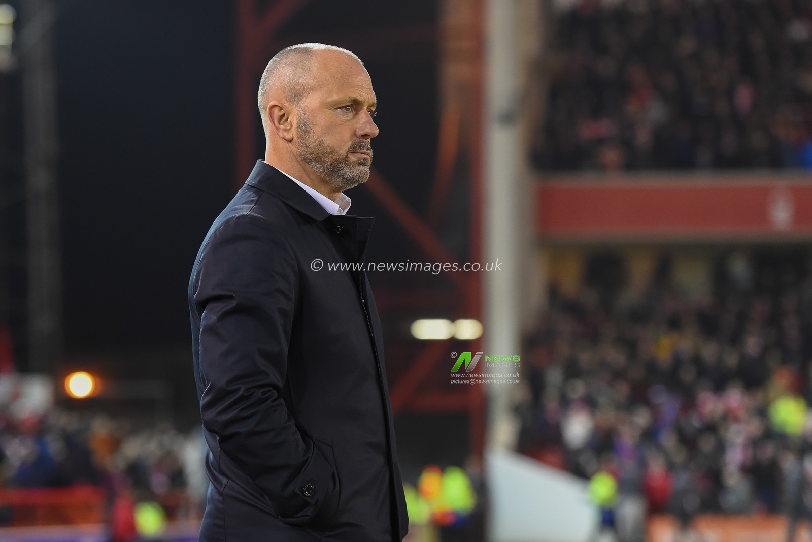 22nd January 2020, City Ground, Nottingham, England; Sky Bet Championship, Nottingham Forest v Reading : Manager of Reading, Mark Bowen