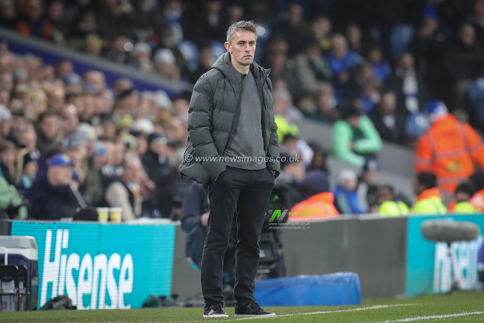 Kieran McKenna manager of Ipswich Town during the Sky Bet Championship match Leeds United vs Ipswich Town at Elland Road, Leeds, United Kingdom, 23rd December 2023

(Photo by James Heaton/News Images)