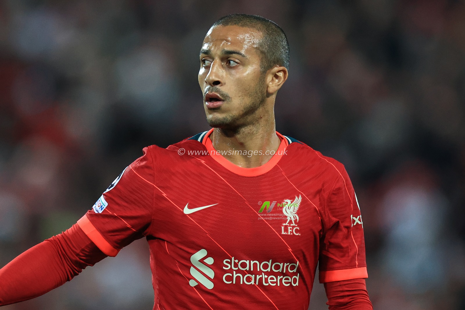 Thiago Alcantara #6 of Liverpool during the game