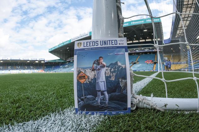 Jaka Bijol of Leeds United on the front cover of todays official match day program during the Premier League match Leeds United vs Brentford at Elland Road, Leeds, United Kingdom on 30 August 2026

(Photo by Mark Cosgrove/News Images)