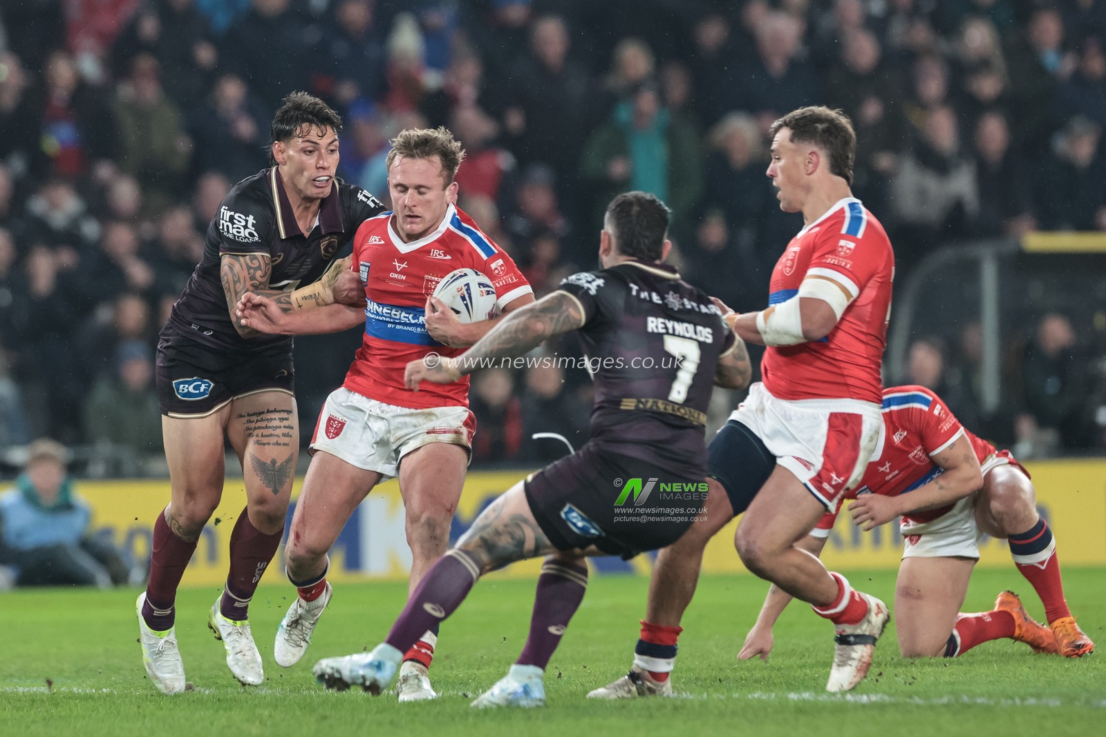 Jez Litten of Hull KR in action during the World Club Challenge 2026 match Hull KR vs Brisbane Broncos at MKM Stadium, Hull, United Kingdom on 19 February 2026

(Photo by Mark Cosgrove/News Images)