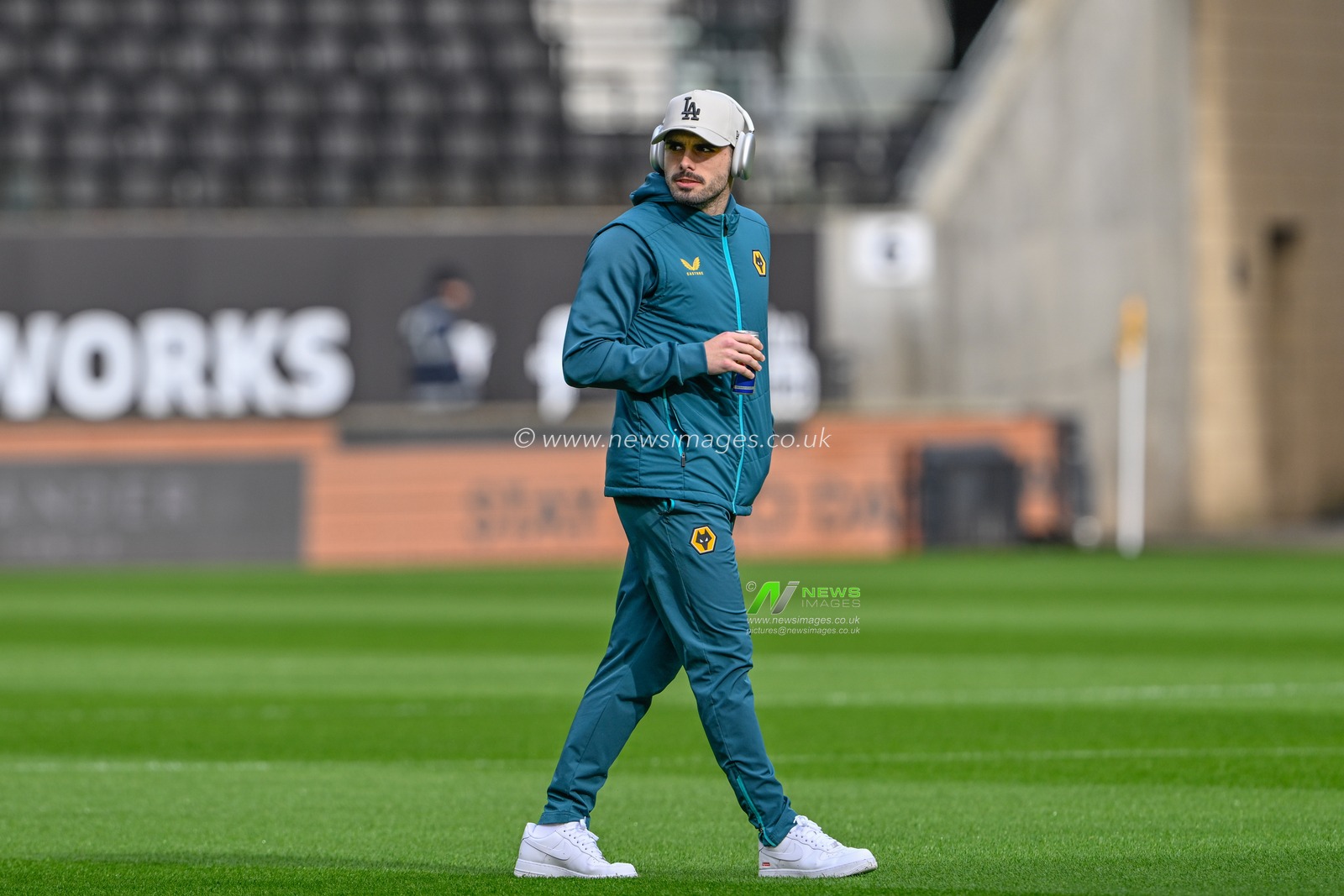 Pedro Neto of Wolverhampton Wanderers arrives during the Premier League match Wolverhampton Wanderers vs Sheffield United at Molineux, Wolverhampton, United Kingdom, 25th February 2024

(Photo by Cody Froggatt/News Images)