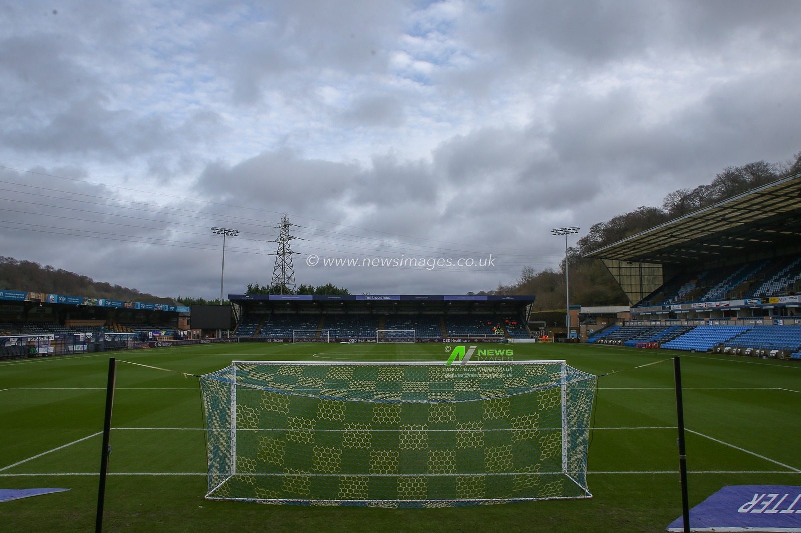 General view inside of Adams Park, home of Wycombe Wanderers ahead of the Sky Bet League 1 match Wycombe Wanderers vs Sheffield Wednesday at Adams Park, High Wycombe, United Kingdom, 14th January 2023

(Photo by Gareth Evans/News Images)
