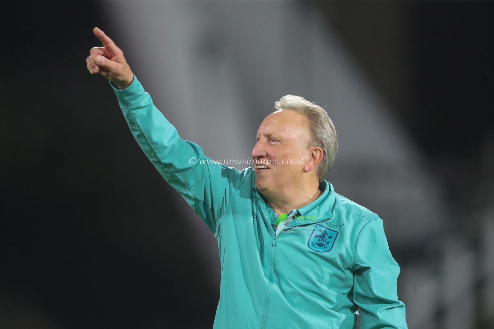 Neil Warnock manager of Huddersfield Town gestures to the fans after his final game manager as Huddersfield Town in the Sky Bet Championship match Huddersfield Town vs Stoke City at John Smith's Stadium, Huddersfield, United Kingdom, 20th September 2023

(Photo by Gareth Evans/News Images)
