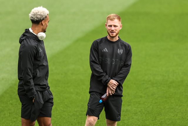 Antonee Robinson of Fulham and Harrison Reed of Fulham arrive during the Premier League match Sunderland vs Fulham at Stadium Of Light, Sunderland, United Kingdom on 30 August 2026

(Photo by Alfie Cosgrove/News Images)