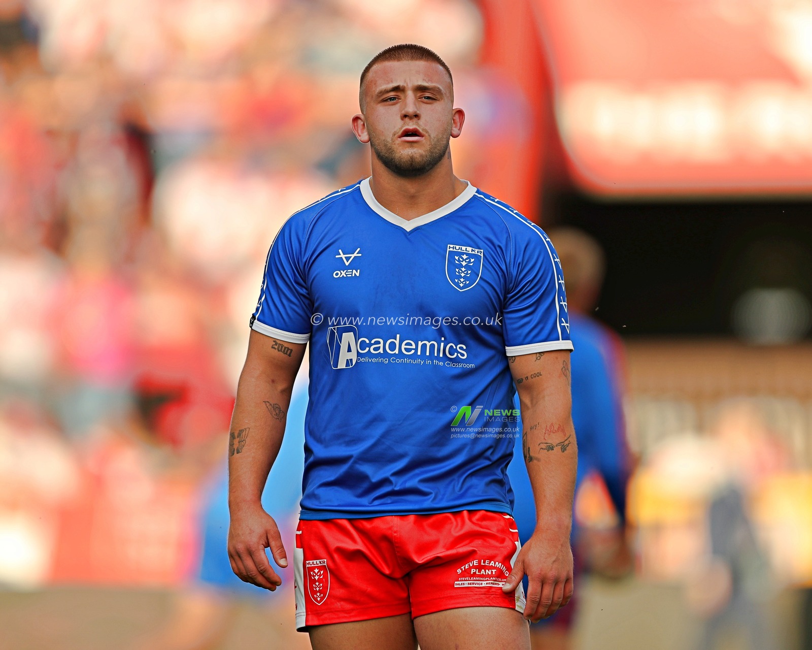Mikey Lewis of Hull KR before the Betfred Super League Round 13 match Hull KR vs St Helens at Sewell Group Craven Park, Kingston upon Hull, United Kingdom, 30th May 2025(Photo by Sam Eaden/News Images)
