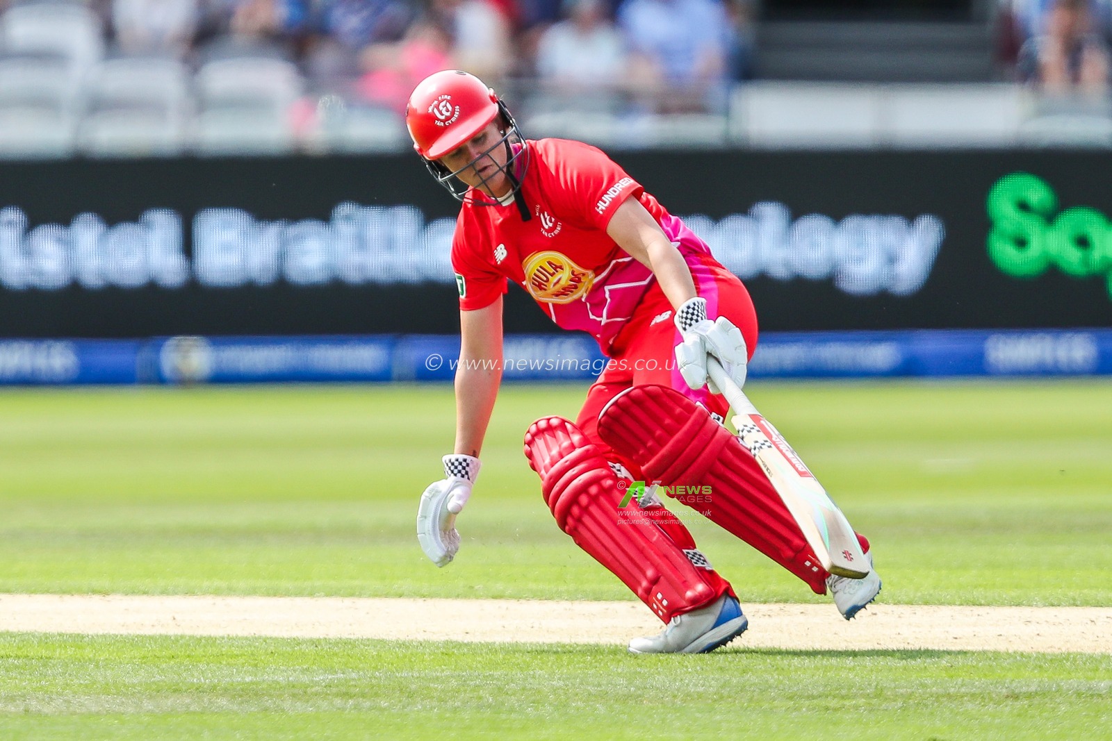 Jess Jonassen of Welsh Fire reaches for the crease during the The Hundred Women's Final match Welsh Fire Women vs London Spirit Women at Lords, London, United Kingdom, 18th August 2024

(Photo by Izzy Poles/News Images)
