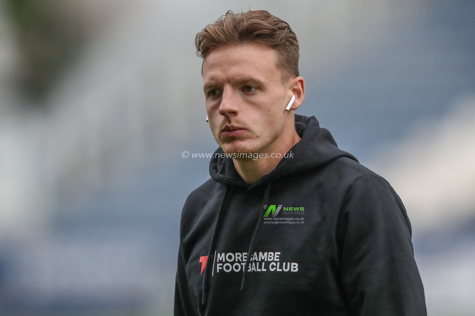 Tom White of Morecambe arrives during the Carabao Cup match Huddersfield Town vs Morecambe at John Smith's Stadium, Huddersfield, United Kingdom, 13th August 2024

(Photo by Alfie Cosgrove/News Images)