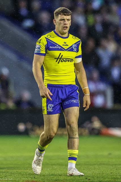 Josh Thewlis of Warrington Wolves during the Betfred Super League Round 12 match Warrington Wolves vs Hull KR at Halliwell Jones Stadium, Warrington, United Kingdom, 23rd May 2025

(Photo by Alfie Cosgrove/News Images)