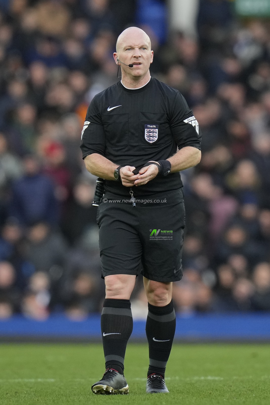 Referee Simon Hooper during the Emirates FA Cup Fourth Round match Everton vs Luton Town at Goodison Park, Liverpool, United Kingdom, 27th January 2024

(Photo by Steve Flynn/News Images)