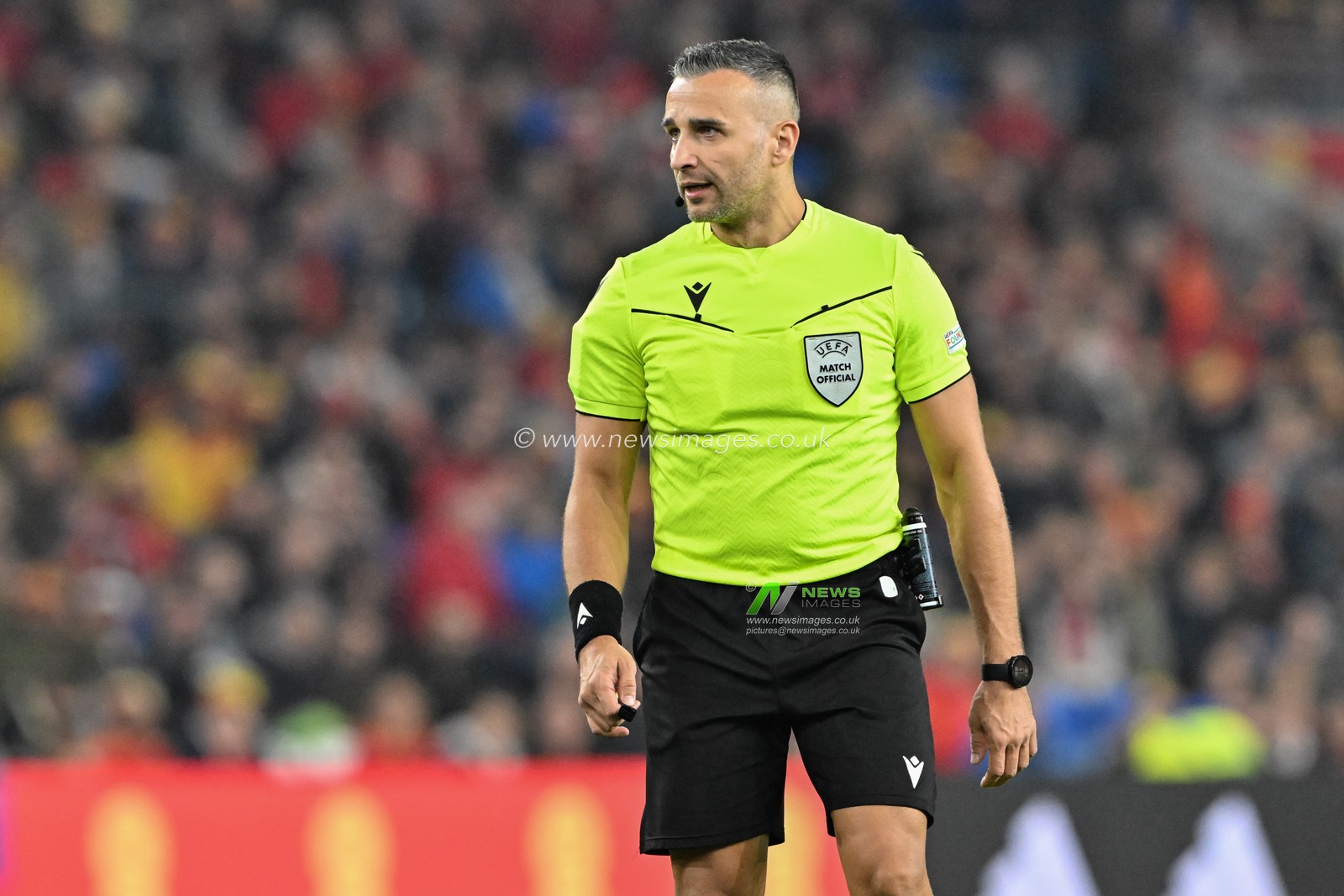 Referee Filip Glova during the UEFA Nations League - League B - Group 4 match Wales vs Montenegro at Cardiff City Stadium, Cardiff, United Kingdom, 14th October 2024

(Photo by Cody Froggatt/News Images)