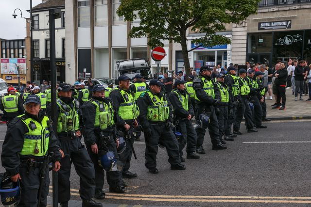Anti-racism protest Barnsley Town Centre