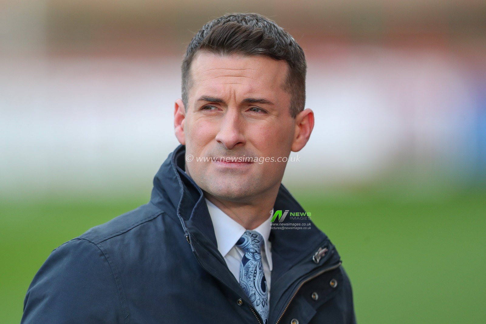 Mark McAdam of Sky Sports during the Sky Bet League 1 match Exeter City vs Sheffield Wednesday at St James' Park, Exeter, United Kingdom, 10th December 2022

(Photo by Gareth Evans/News Images)