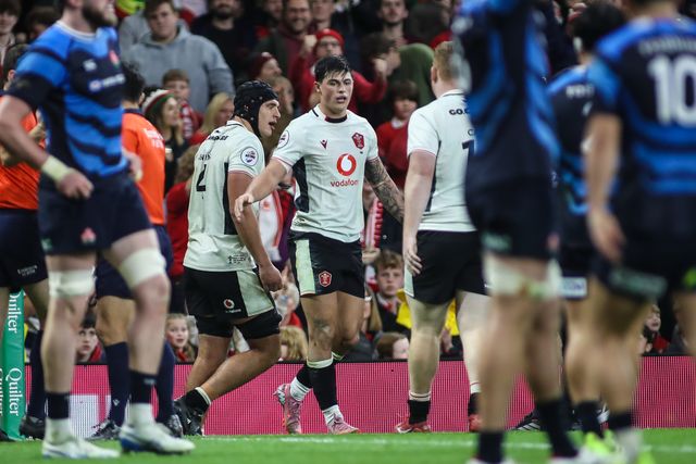 Louis Rees-Zammit of Wales scores his teams second try during the Quilter Nations Series 2025 match Wales vs Japan at Principality Stadium, Cardiff, United Kingdom, 15th November 2025

(Photo by Andrew Lewis/News Images)

*** GER AUT SUI OUT ***