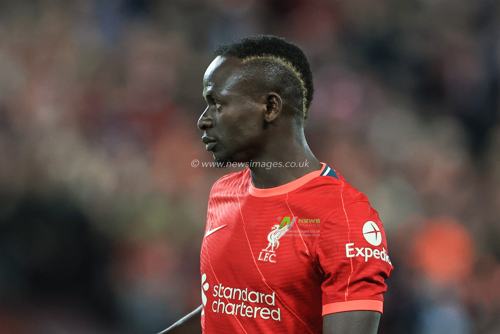 Sadio Mane #10 of Liverpool during the game