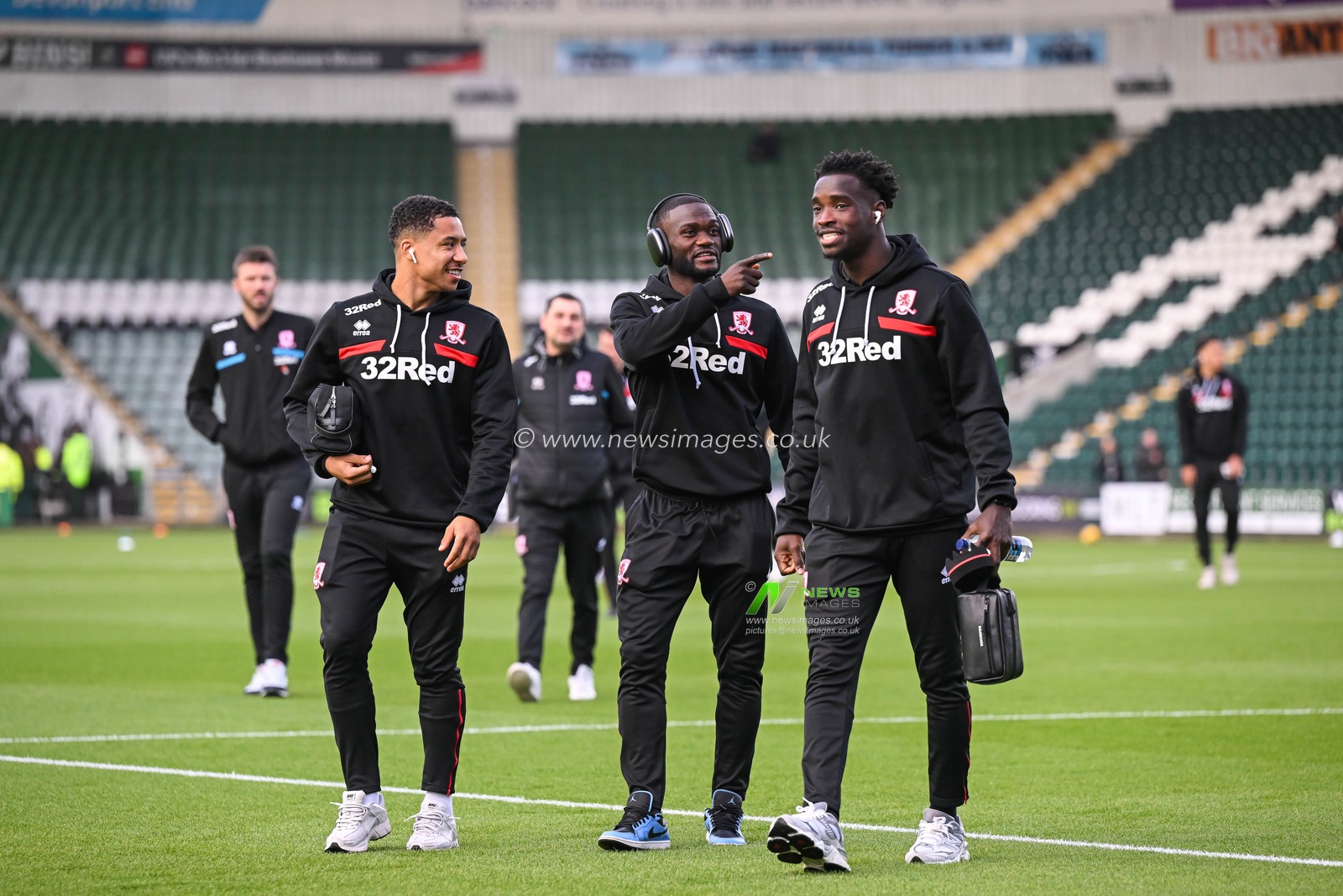 Middlesbrough Players arrives ahead of the Sky Bet Championship match Plymouth Argyle vs Middlesbrough at Home Park, Plymouth, United Kingdom, 4th November 2023

(Photo by Craig Thomas/News Images)