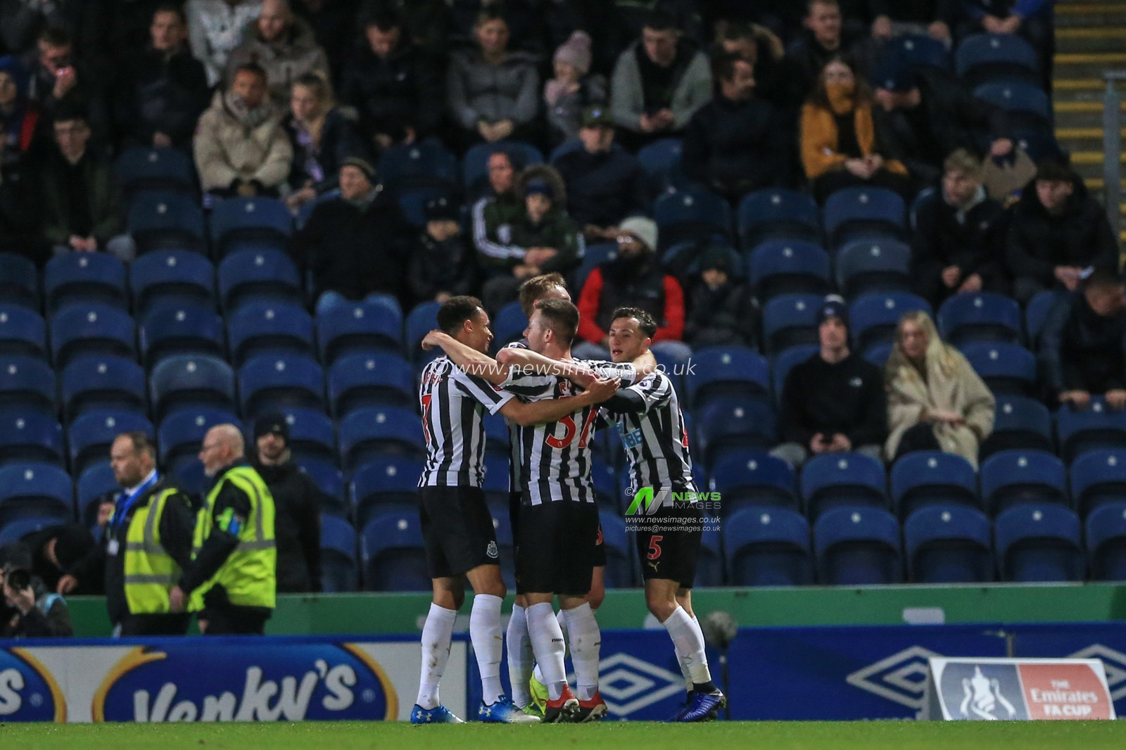 15th January 2019, Ewood Park, Blackburn, England; Emirates FA Cup, 3rd Round replay, Blackburn Rovers vs Newcastle United ;  Callum Roberts (37) of Newcastle United celebrates his goal to make it 0-2


Credit: Mark Cosgrove/News Images

English Football League images are subject to DataCo Licence