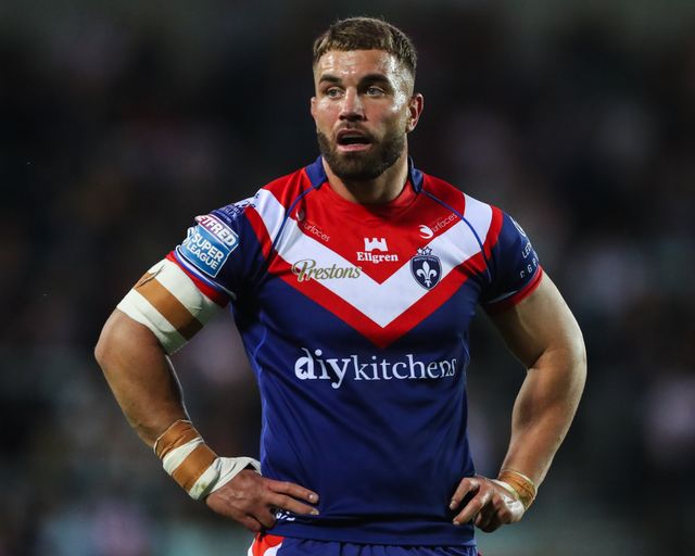 Mike McMeeken of Wakefield Trinity during the Betfred Super League  Round 7 match St Helens vs Wakefield Trinity at Totally Wicked Stadium, St Helens, United Kingdom, 11th April 2025

(Photo by Gareth Evans/News Images)