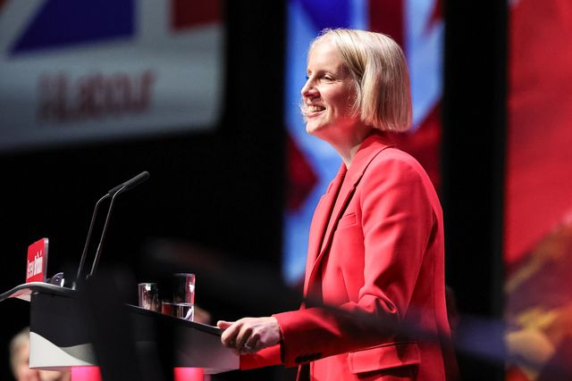 Emma Reynolds MP, Secretary of State for the Environment, Food and Rural Affairs addresses conference during the Labour Party Annual Conference 2025 Day 4 at ACC, Liverpool, United Kingdom, 1st October 2025

(Photo by Mark Cosgrove/News Images)