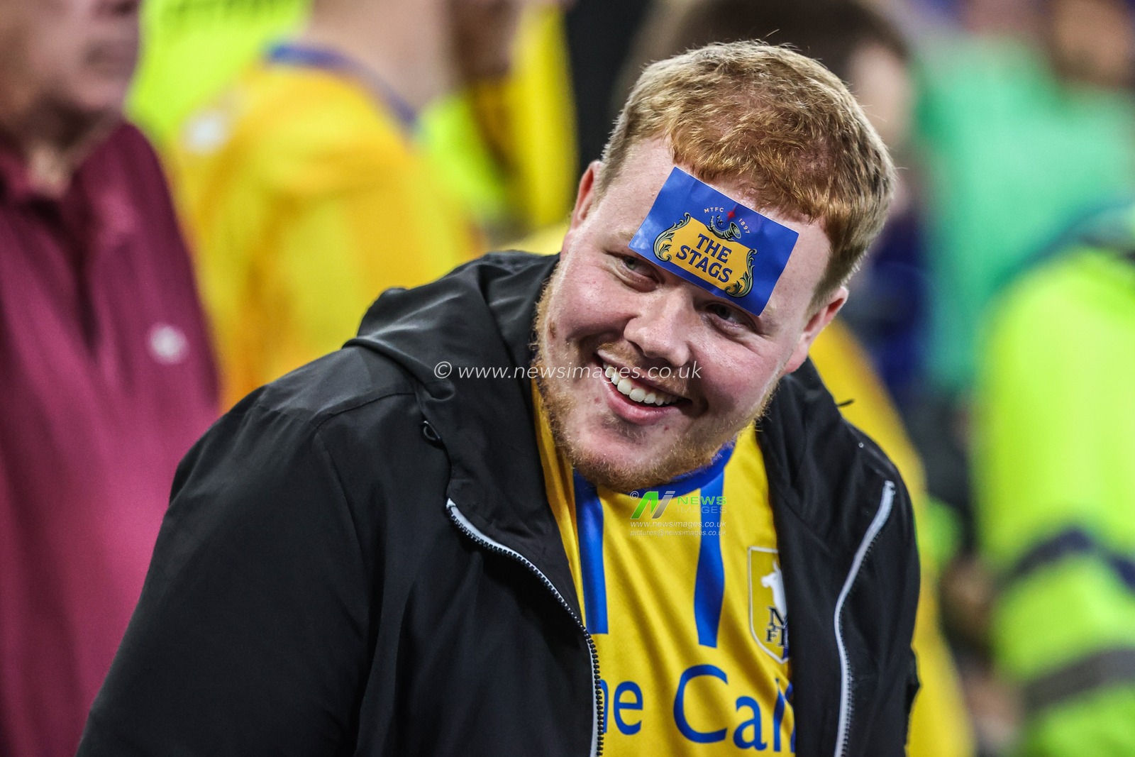 Mansfield Town fans during the Carabao Cup match Everton vs Mansfield Town at Hill Dickinson Stadium, Liverpool, United Kingdom, 27th August 2025

(Photo by Alfie Cosgrove/News Images)