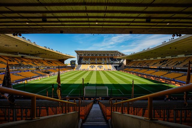 A general view of the pitch and stands during the Premier League match Wolverhampton Wanderers vs Tottenham Hotspur at Molineux, Wolverhampton, United Kingdom on 25 April 2026

(Photo by Maynard Manyowa/News Images)
