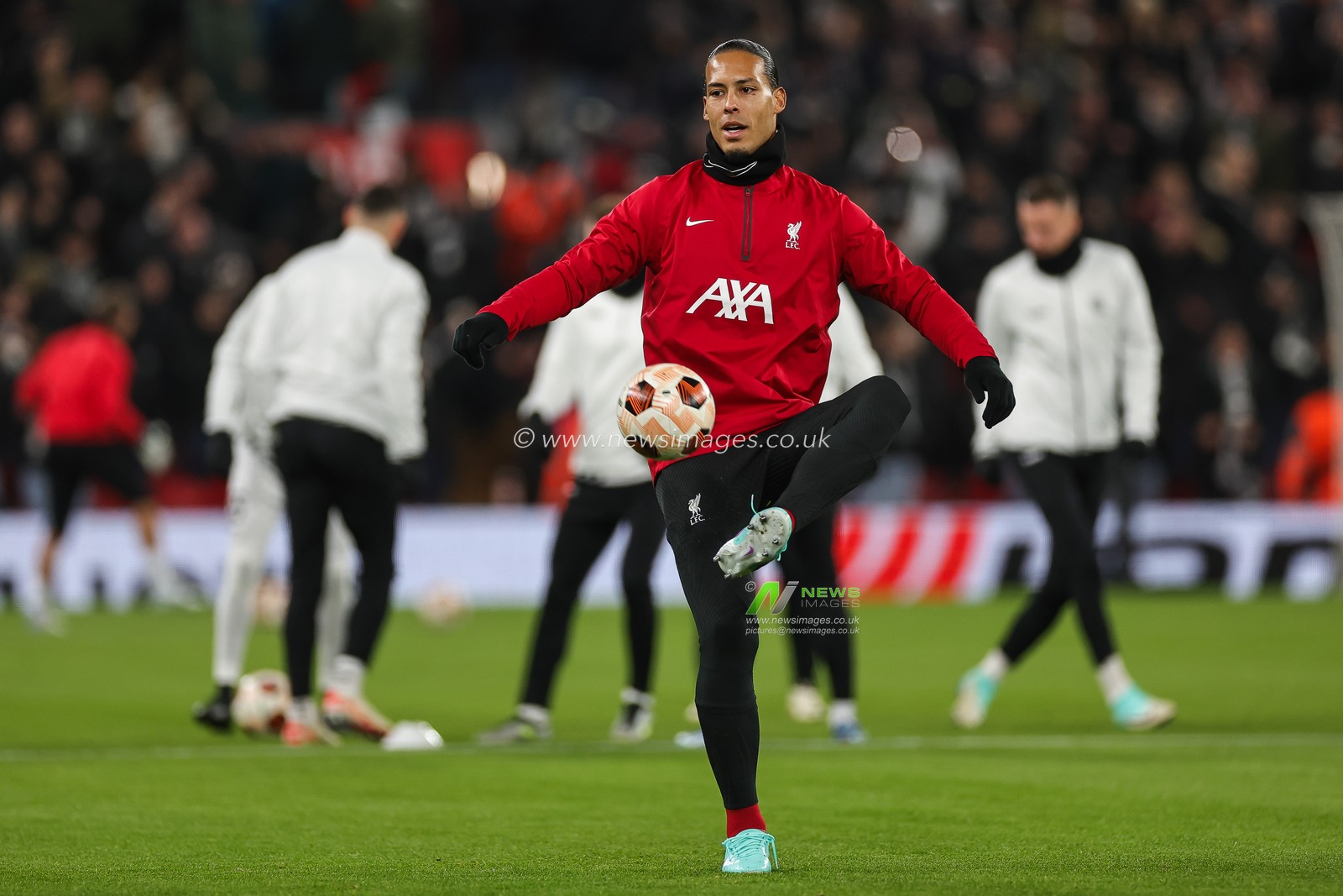Virgil van Dijk #4 of Liverpool during the pre-game warmup ahead of the UEFA Europa League Group E match Liverpool vs LASK at Anfield, Liverpool, United Kingdom, 30th November 2023

(Photo by Mark Cosgrove/News Images)