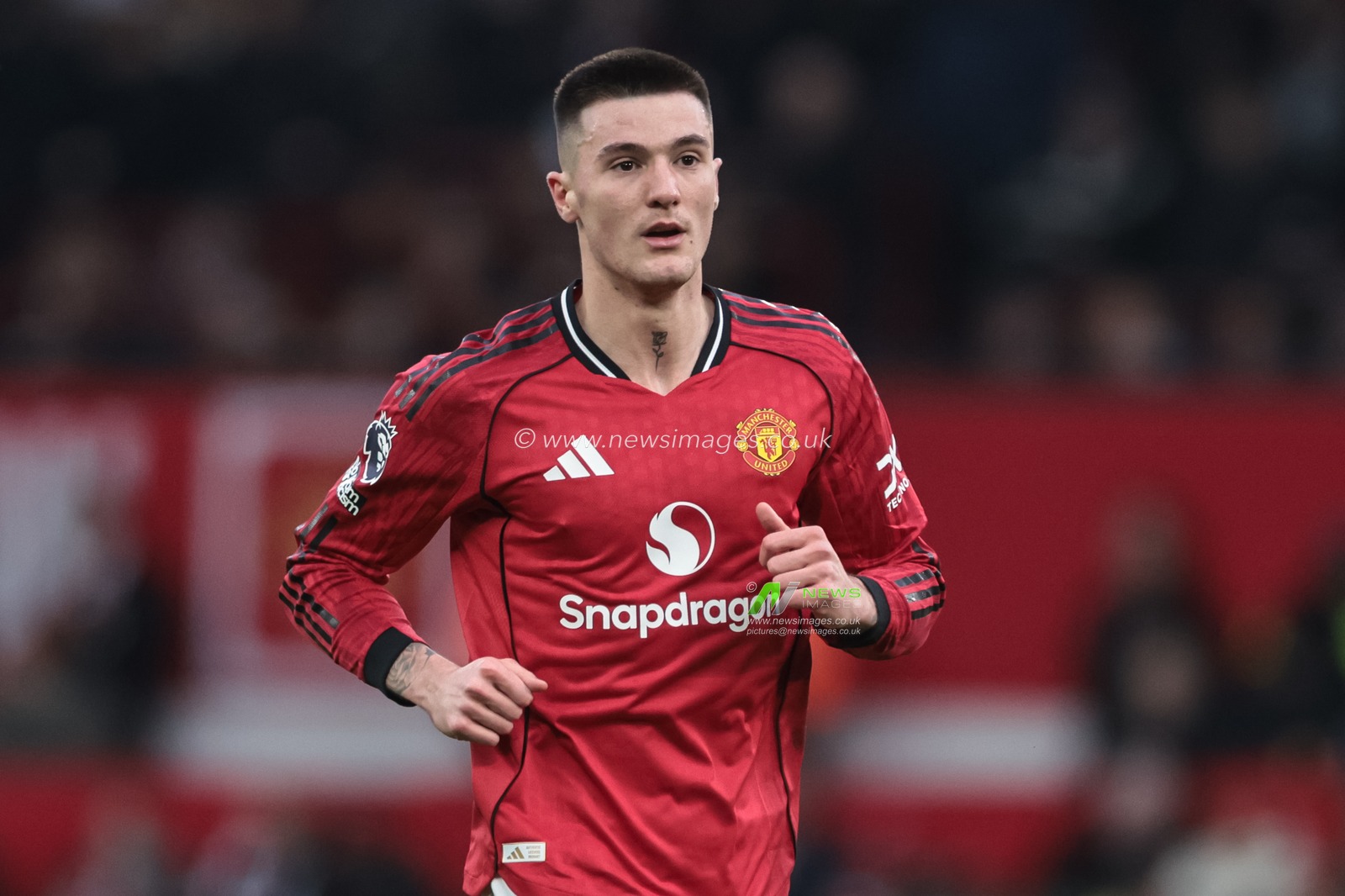 Benjamin Sesko of Manchester United during the Premier League match Manchester United vs Fulham at Old Trafford, Manchester, United Kingdom, 1st February 2026

(Photo by Mark Cosgrove/News Images)