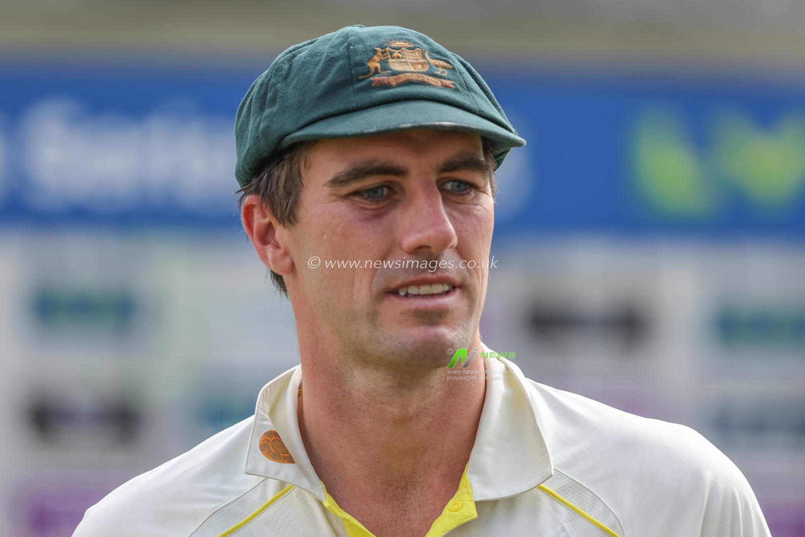 Pat Cummings of Australia after the game during the LV= Insurance Ashes Third Test Series Day 4 England vs Australia at Headingley Stadium, Leeds, United Kingdom, 9th July 2023

(Photo by Mark Cosgrove/News Images)