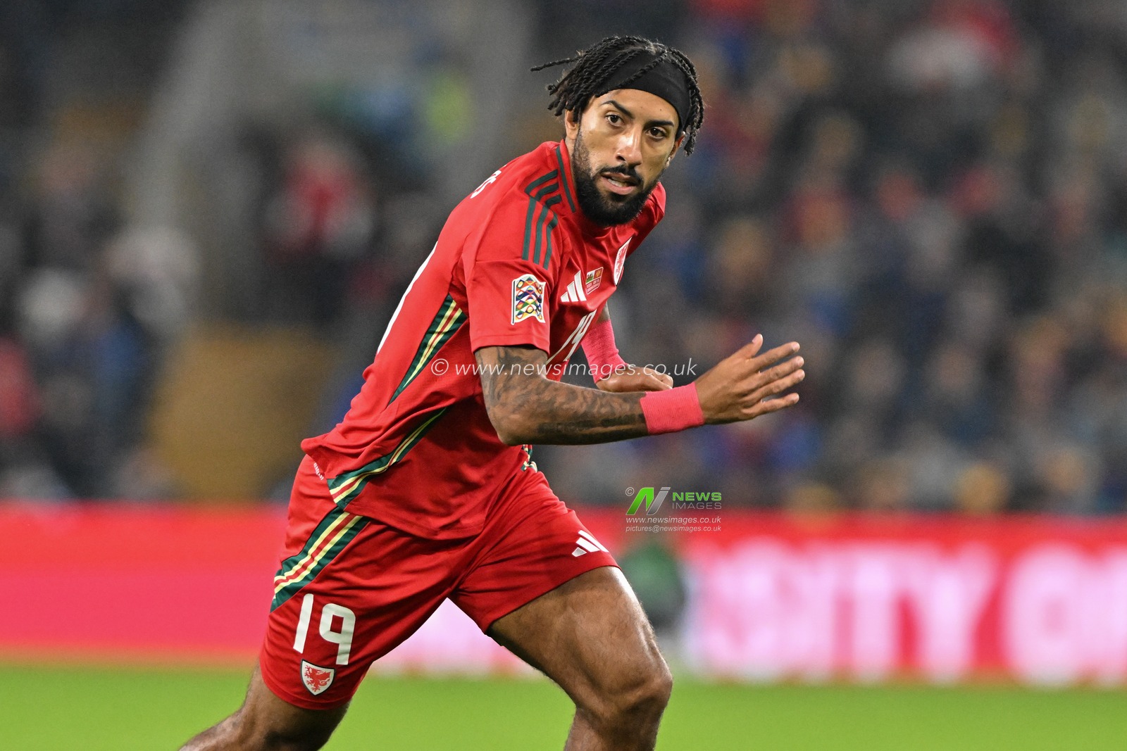 Sorba Thomas of Wales during the UEFA Nations League - League B - Group 4 match Wales vs Montenegro at Cardiff City Stadium, Cardiff, United Kingdom, 14th October 2024

(Photo by Cody Froggatt/News Images)