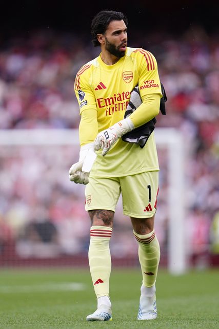 Arsenal goalkeeper David Raya during the Premier League match Arsenal vs Fulham at Emirates, London, United Kingdom on 02 May 2026

(Photo by Harvey Murphy/News Images)