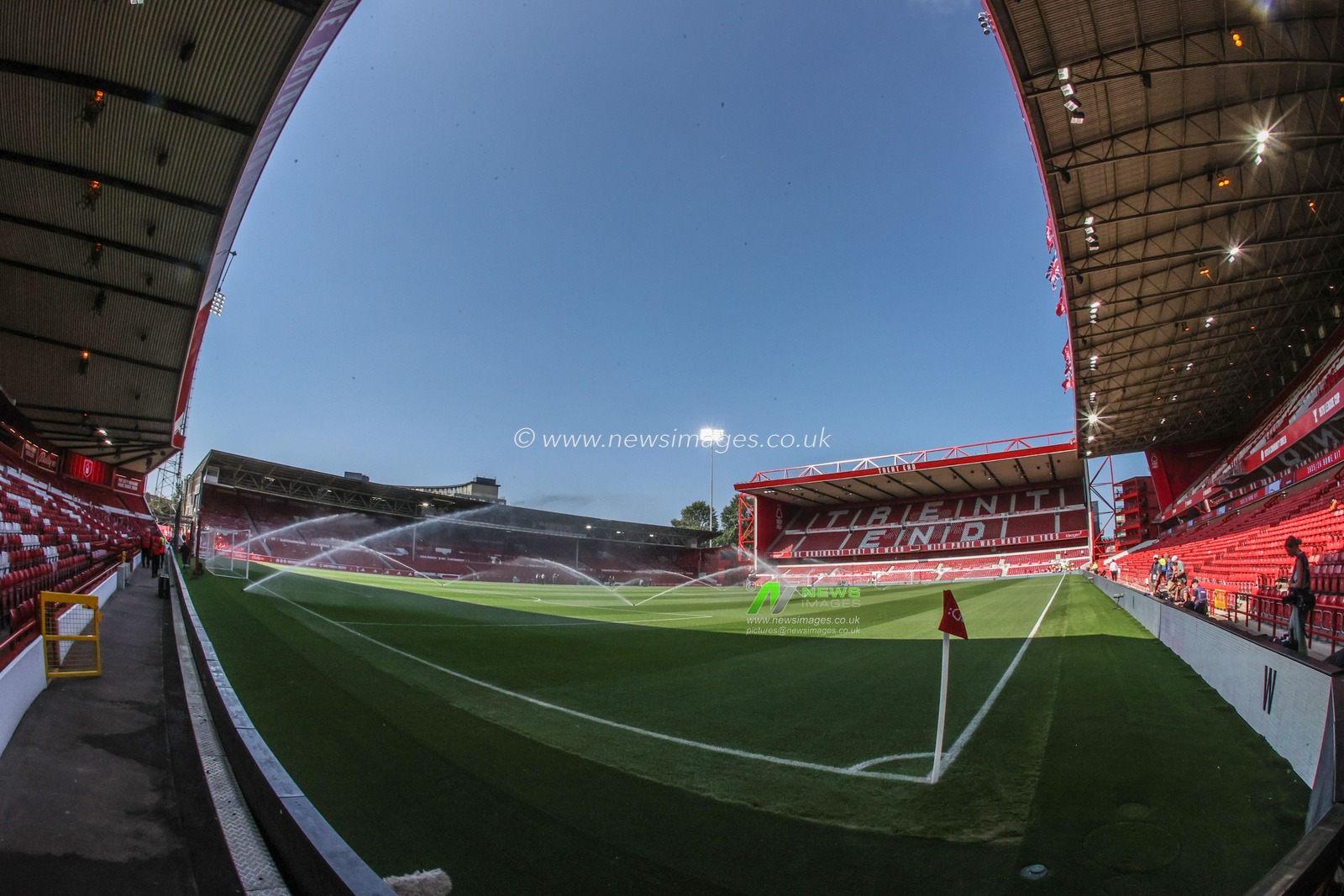 A general view of the City Ground ahead of the Premier League match Nottingham Forest vs Brentford at City Ground, Nottingham, United Kingdom, 16th August 2025

(Photo by Alfie Cosgrove/News Images)
