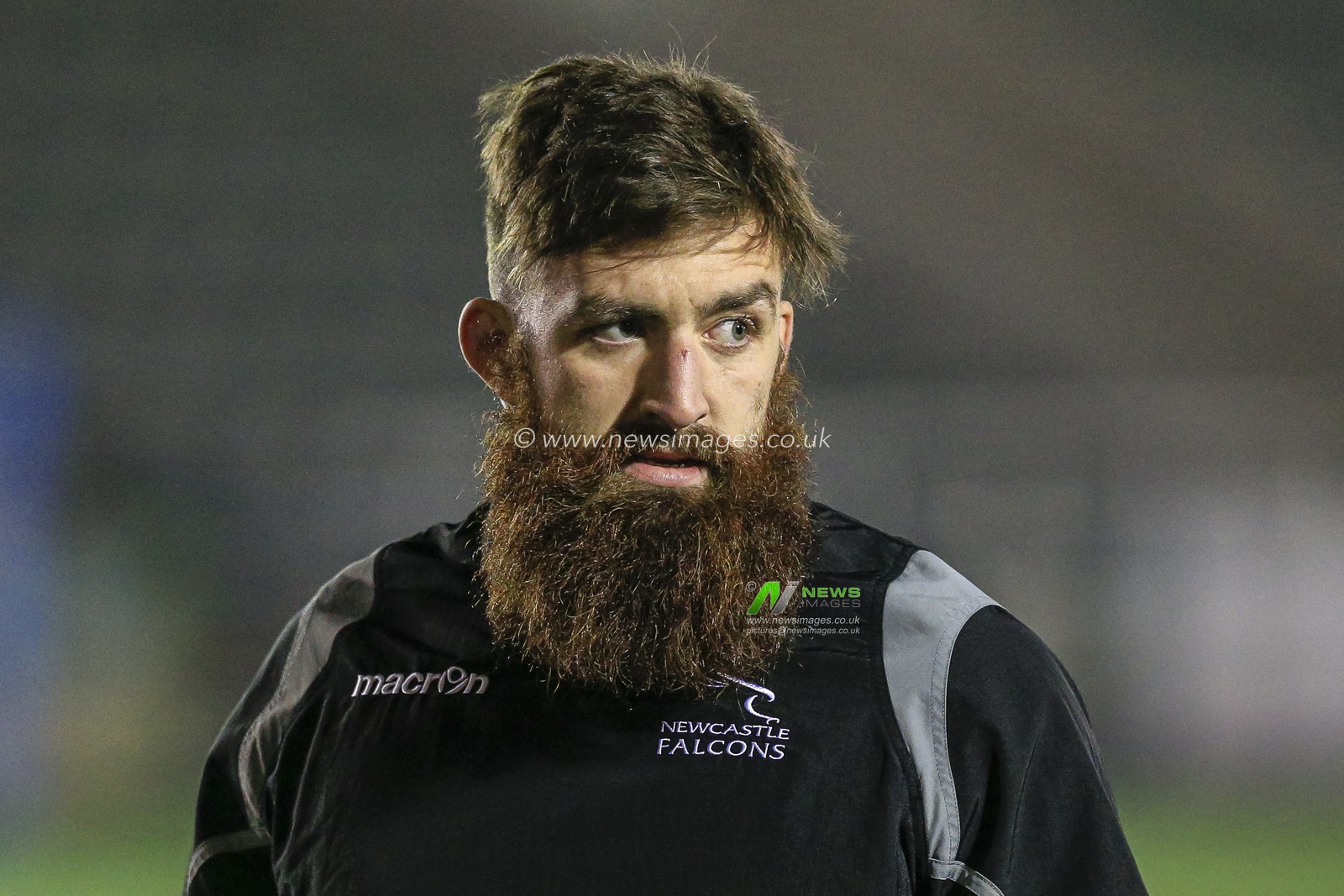Gary Graham of Newcastle Falcons during the pre-game warm up