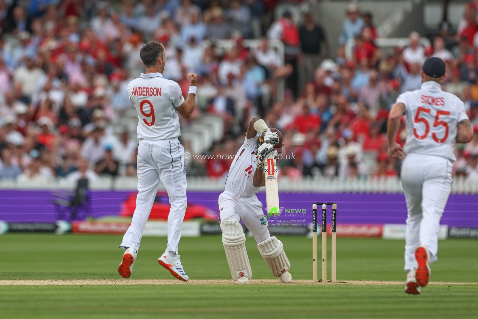 Alick Athanaze of West Indies is caught out by Jamie Smith of England during the Rothesay Test Match Day Two England v West Indies at Lords, London, United Kingdom, 11th July 2024

(Photo by Mark Cosgrove/News Images)