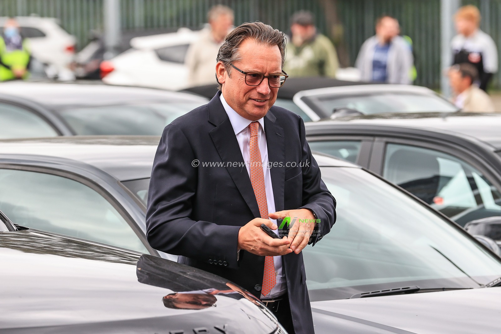 Simon Sadler owner of Blackpool arrives at The Den