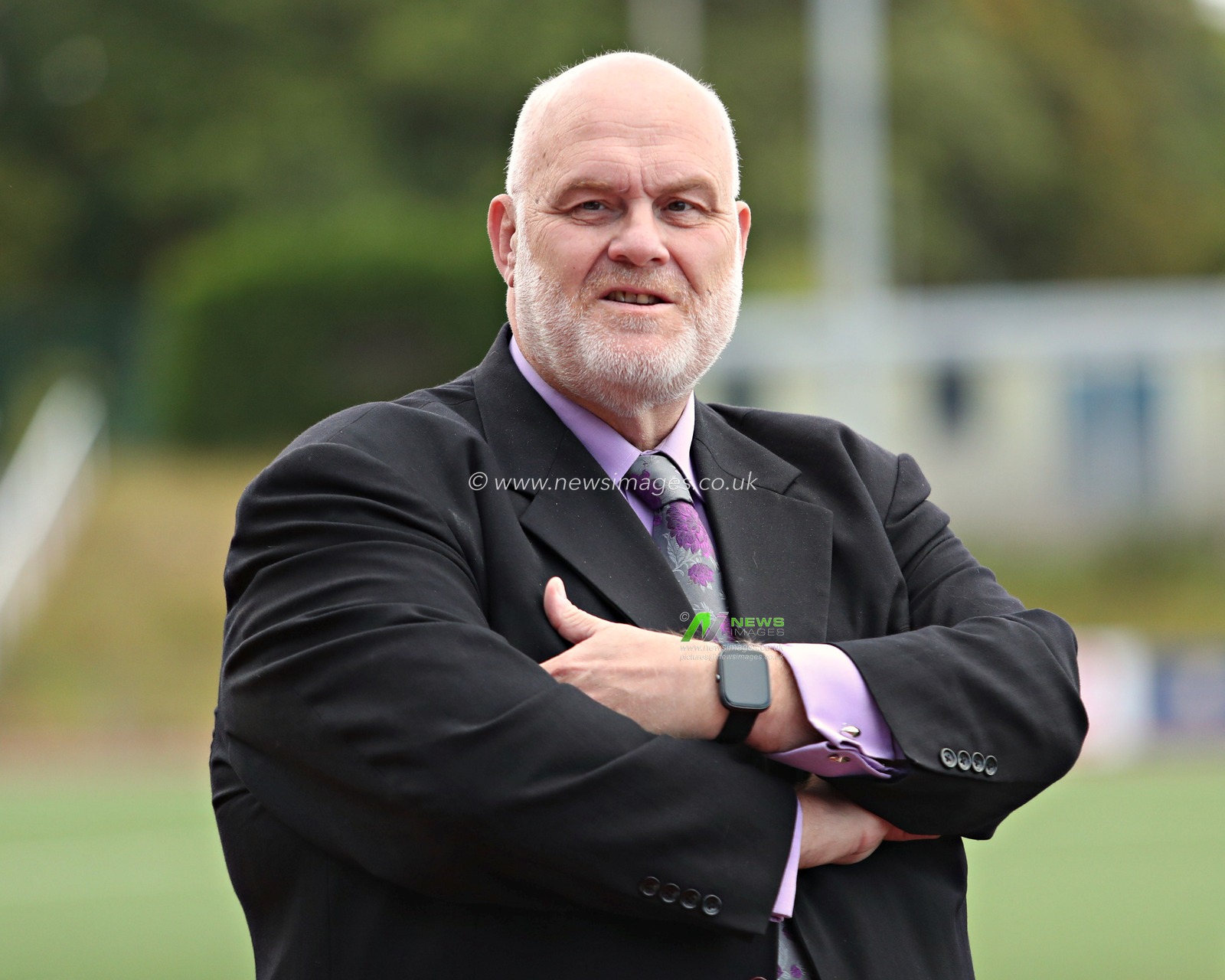 RFL Chairman Nigel Wood after the Betfred League 1 match North Wales Crusaders vs Keighley Cougars at Stadiwm CSM, Colwyn Bay, United Kingdom, 31st August 2025(Photo by Sam Eaden/News Images)