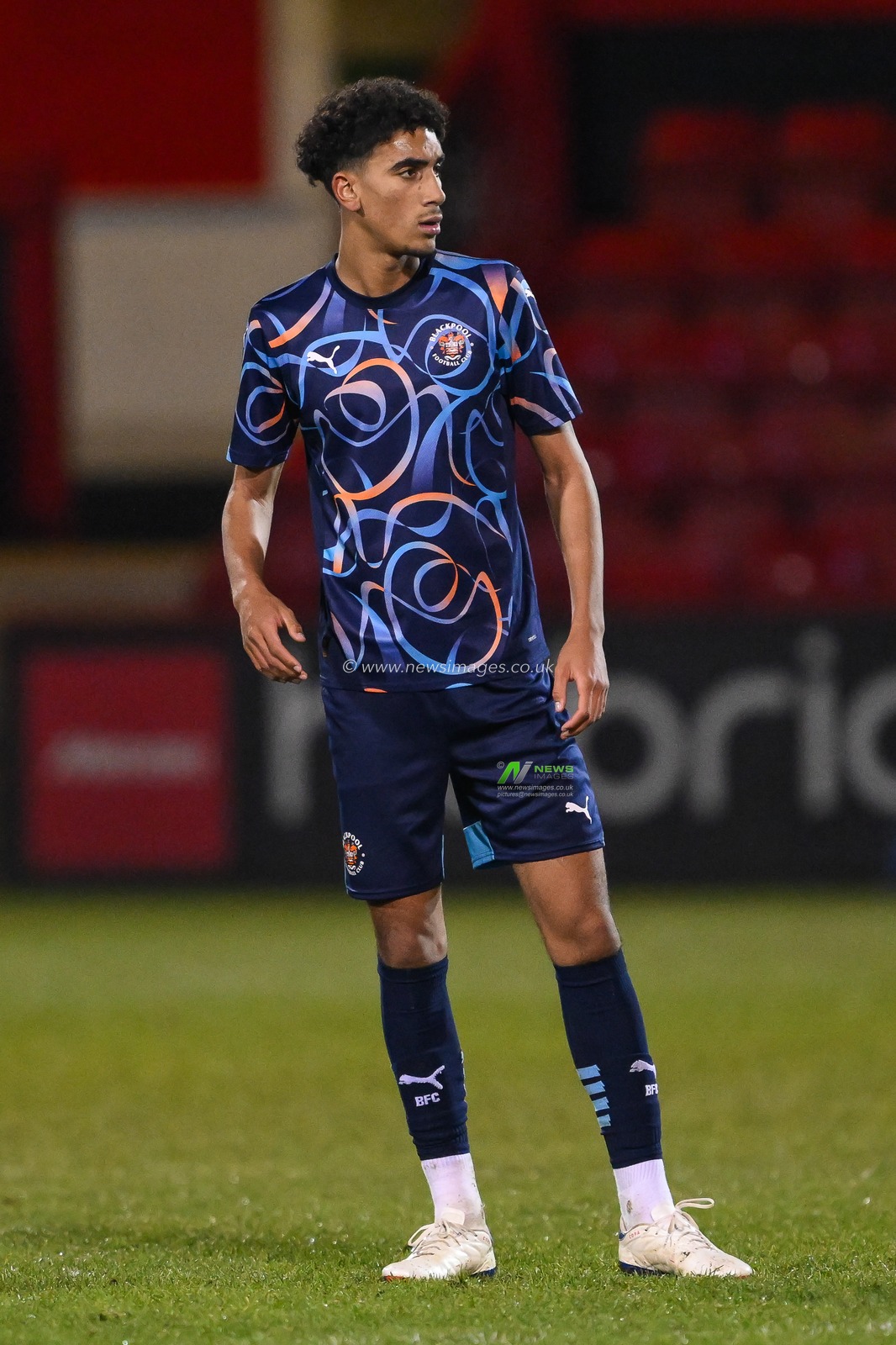 Takudzwa Gwanzurg of Blackp during the FA Youth Cup U18â€™s match Crewe Alexandra vs Blackpool at The Mornflake Stadium, Crewe, United Kingdom, 27th November 2024

(Photo by Craig Thomas/News Images)
