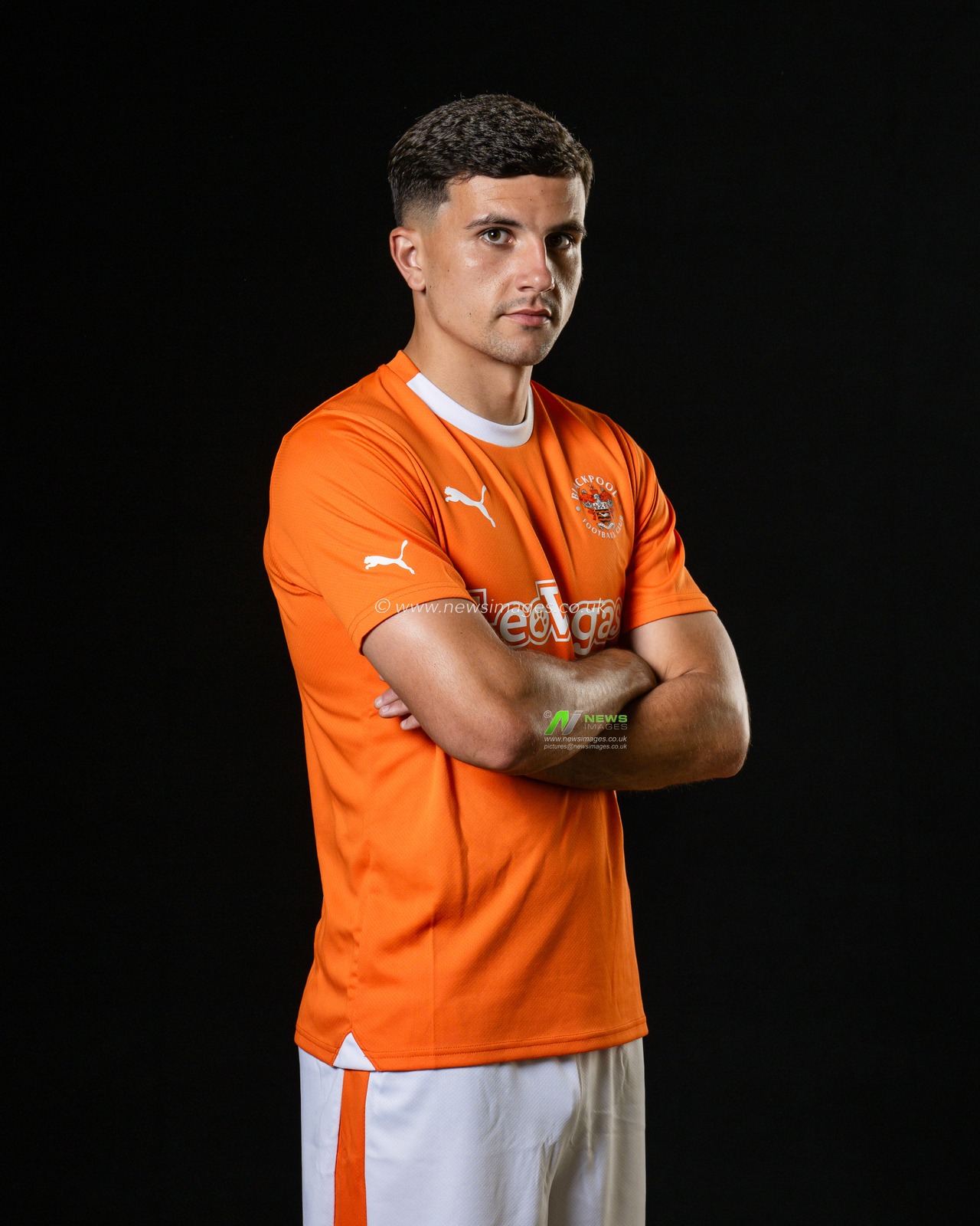 Blackpool Squad Headshots at Bloomfield Road, Blackpool, United Kingdom, 27th July 2023

(Photo by Craig Thomas/News Images)