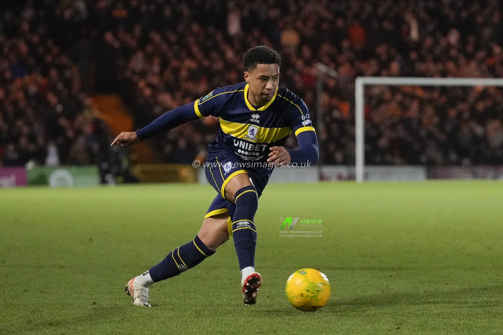 Samuel Silvera #18 of Middlesbrough during the Carabao Cup Quarter Final match Port Vale vs Middlesbrough at Vale Park, Burslem, United Kingdom, 19th December 2023

(Photo by Steve Flynn/News Images)