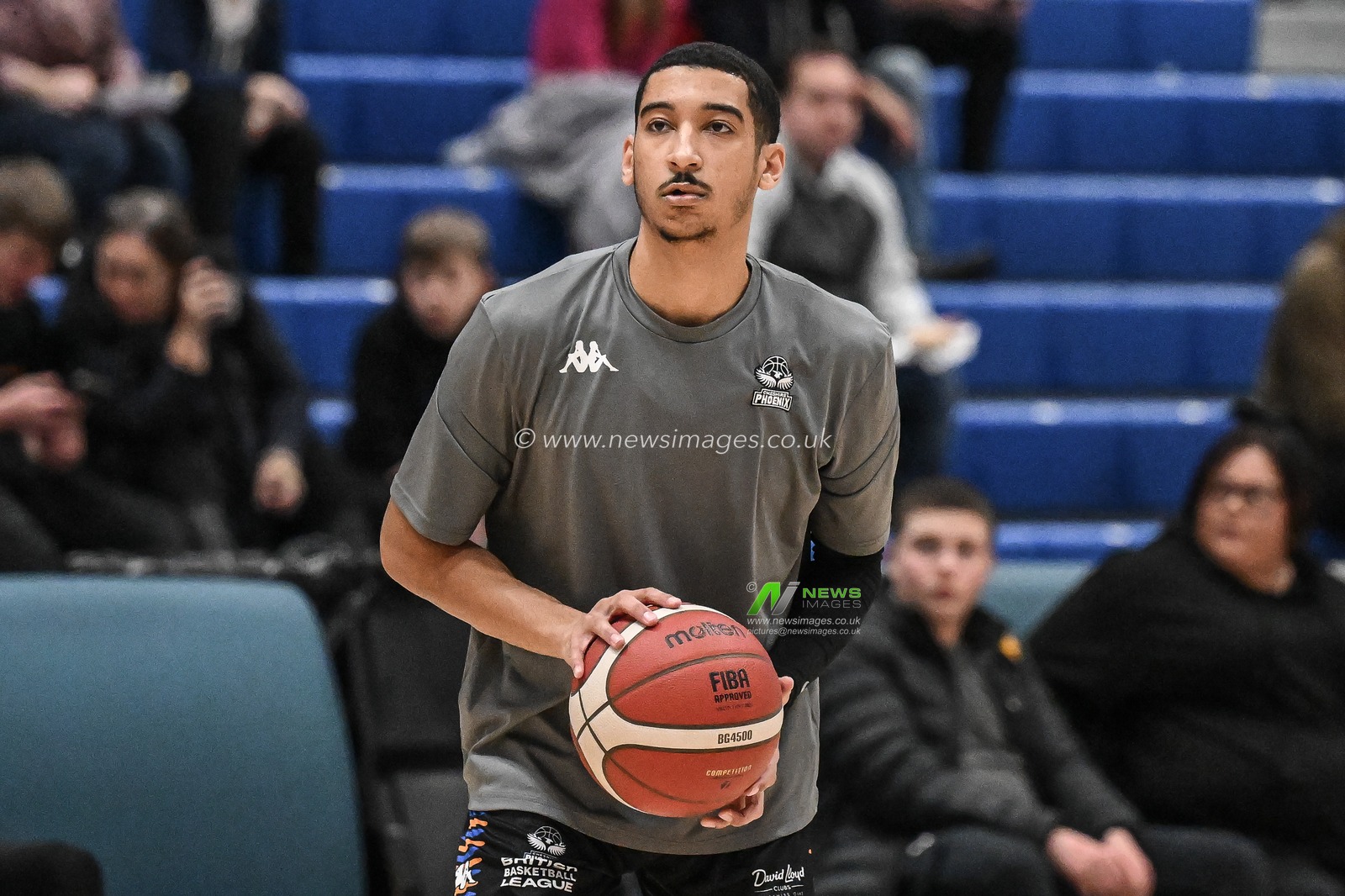 EJ Stephens of Cheshire Phoenix during pre match warm ups ahead of the British Basketball Championship match Cheshire Phoenix vs Leicester Riders at Ellesmere Port Sports Village, Ellesmere Port, United Kingdom, 12th November 2023

(Photo by Craig Thomas/News Images)