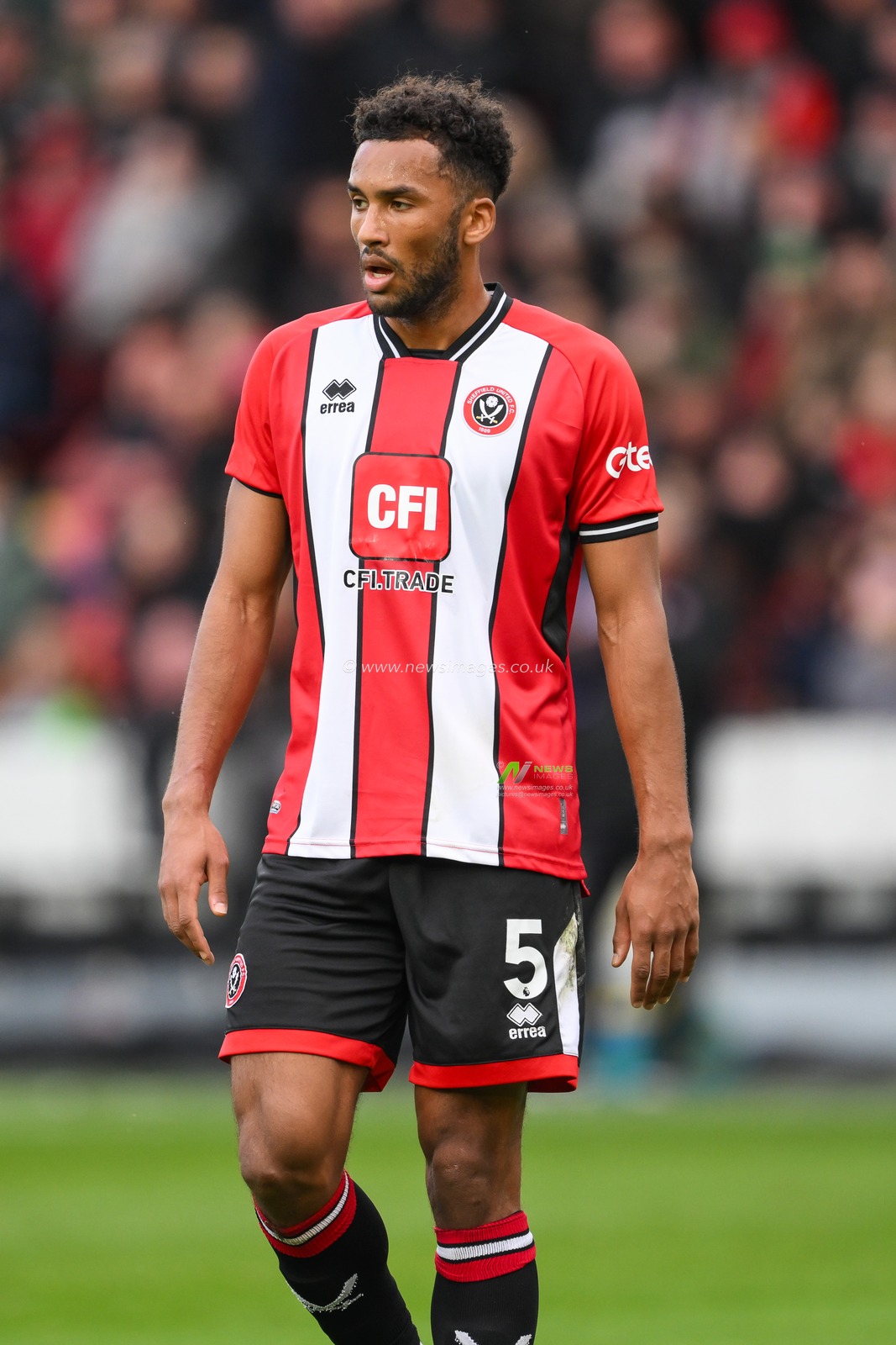 Auston Trusty of Sheffield United during the Premier League match Sheffield United vs Chelsea at Bramall Lane, Sheffield, United Kingdom, 7th April 2024

(Photo by Craig Thomas/News Images)