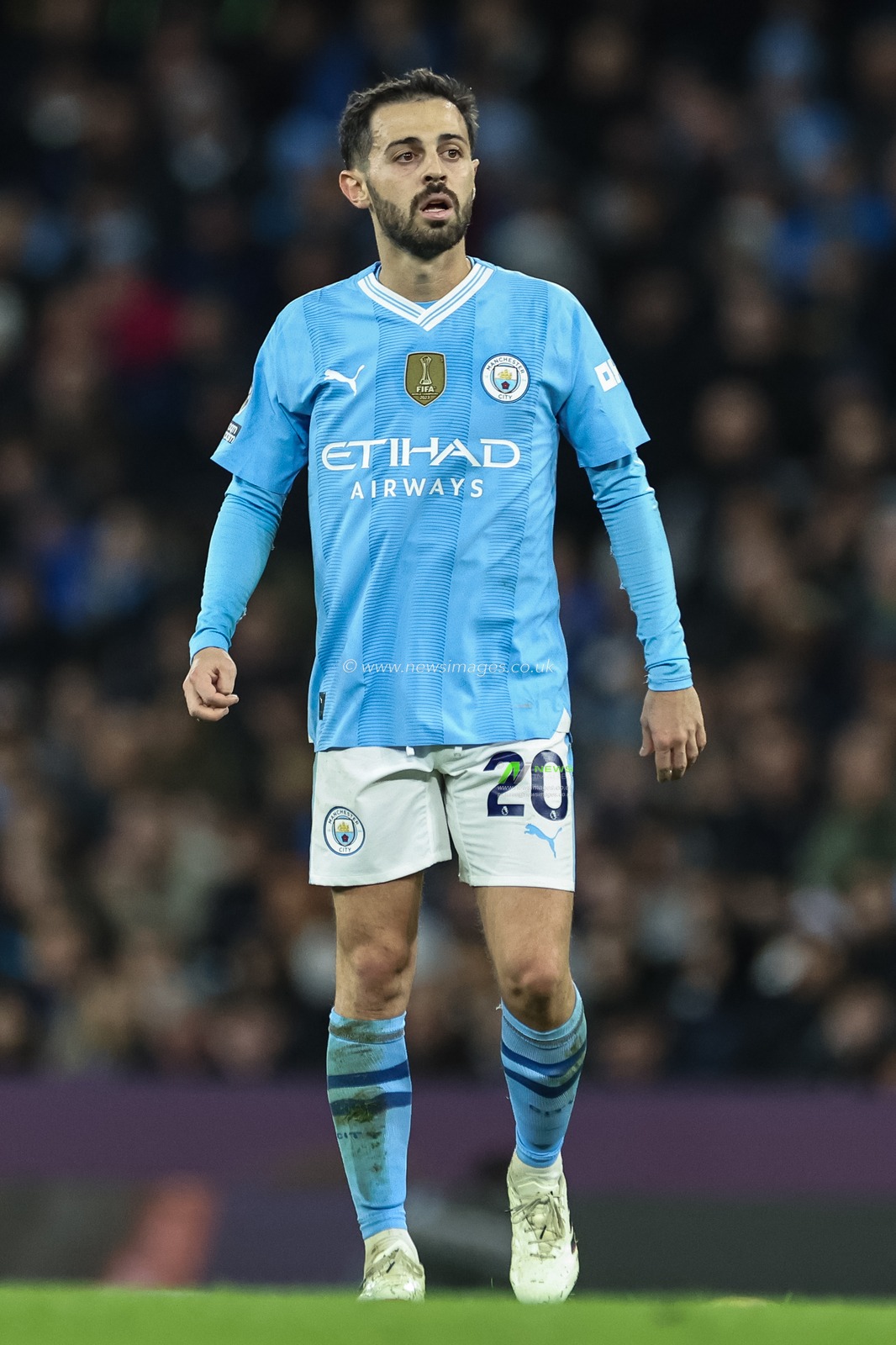 Bernardo Silva of Manchester City during the Premier League match Manchester City vs Brentford at Etihad Stadium, Manchester, United Kingdom, 20th February 2024

(Photo by Mark Cosgrove/News Images)