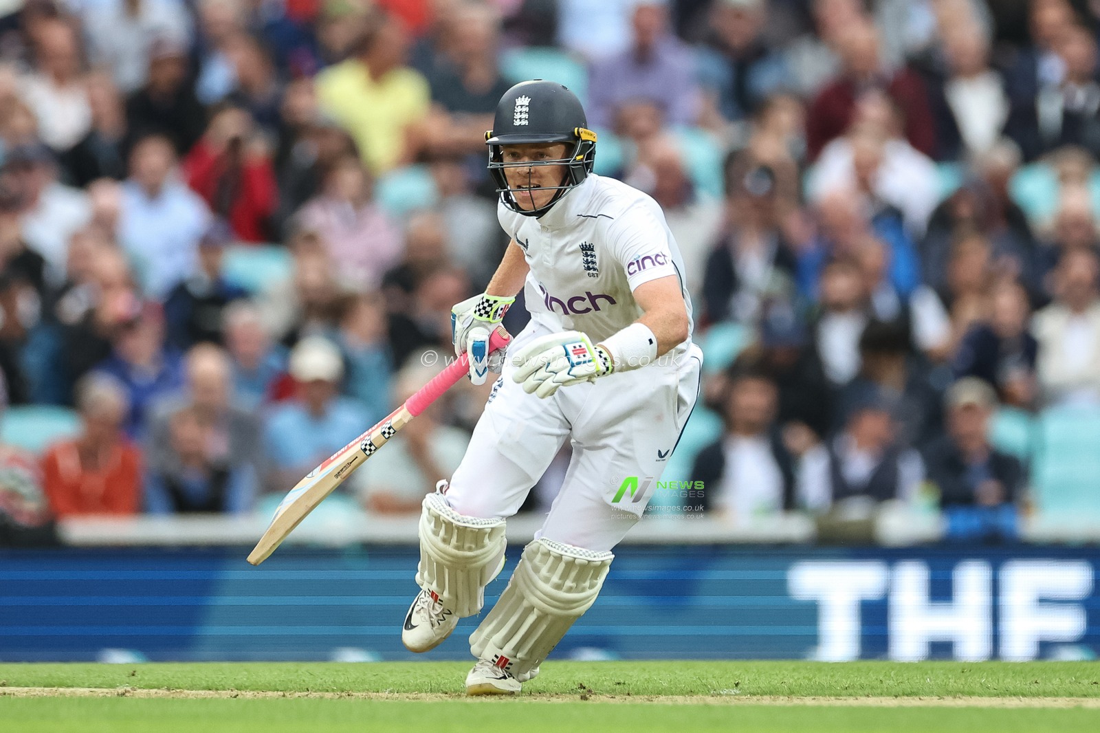 Ollie Pope of England makes one run during the 3rd Rothesay Test Match Day One England v Sri Lanka at The Kia Oval, London, United Kingdom, 6th September 2024

(Photo by Mark Cosgrove/News Images)