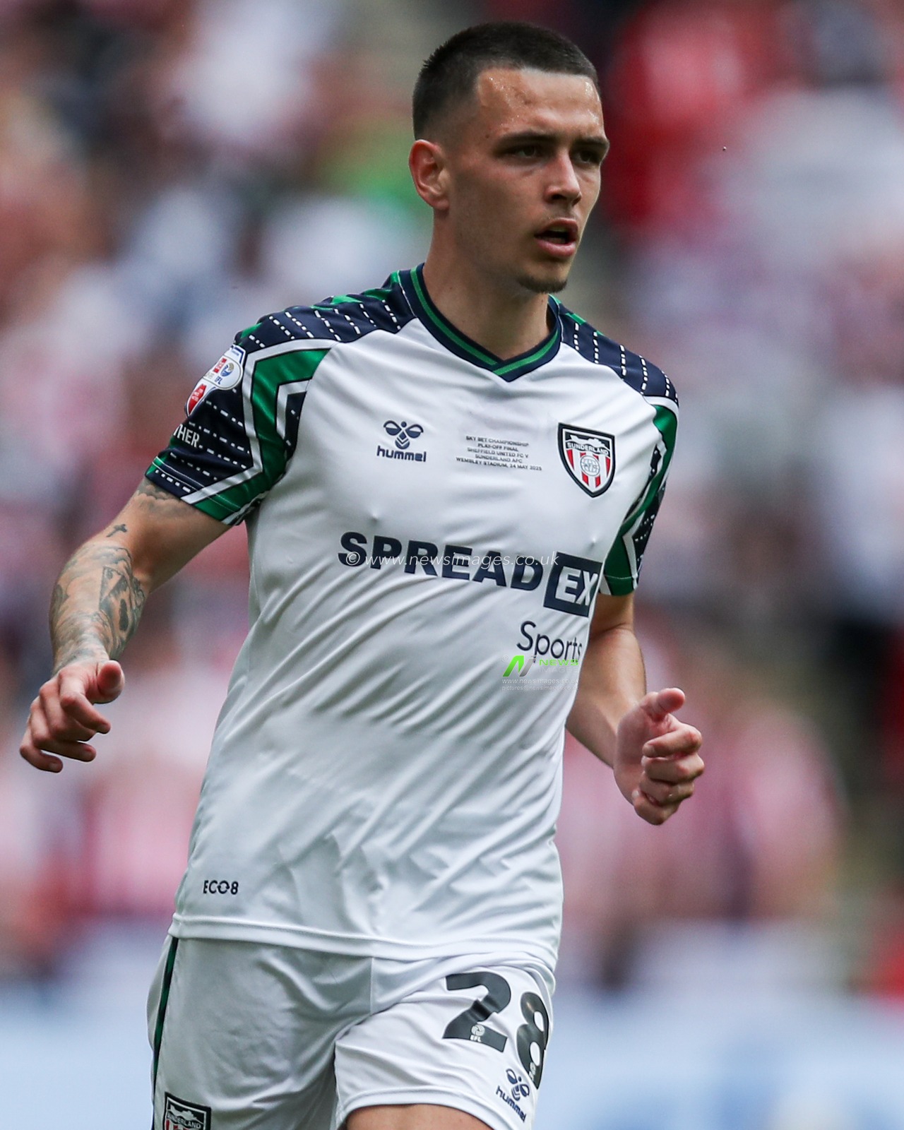 Enzo Le Fée of Sunderland during the Sky Bet Championship Playoff Final match Sheffield United vs Sunderland at Wembley Stadium, London, United Kingdom, 24th May 2025

(Photo by Izzy Poles/News Images)