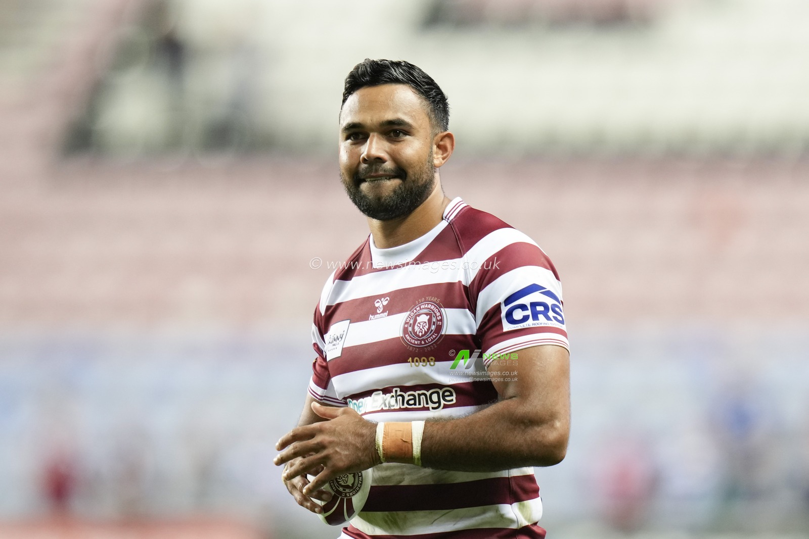 Bevan French #1 of Wigan Warriors after the game during the Betfred Super League match Wigan Warriors vs Catalans Dragons at DW Stadium, Wigan, United Kingdom, 2nd September 2022

(Photo by Steve Flynn/News Images)