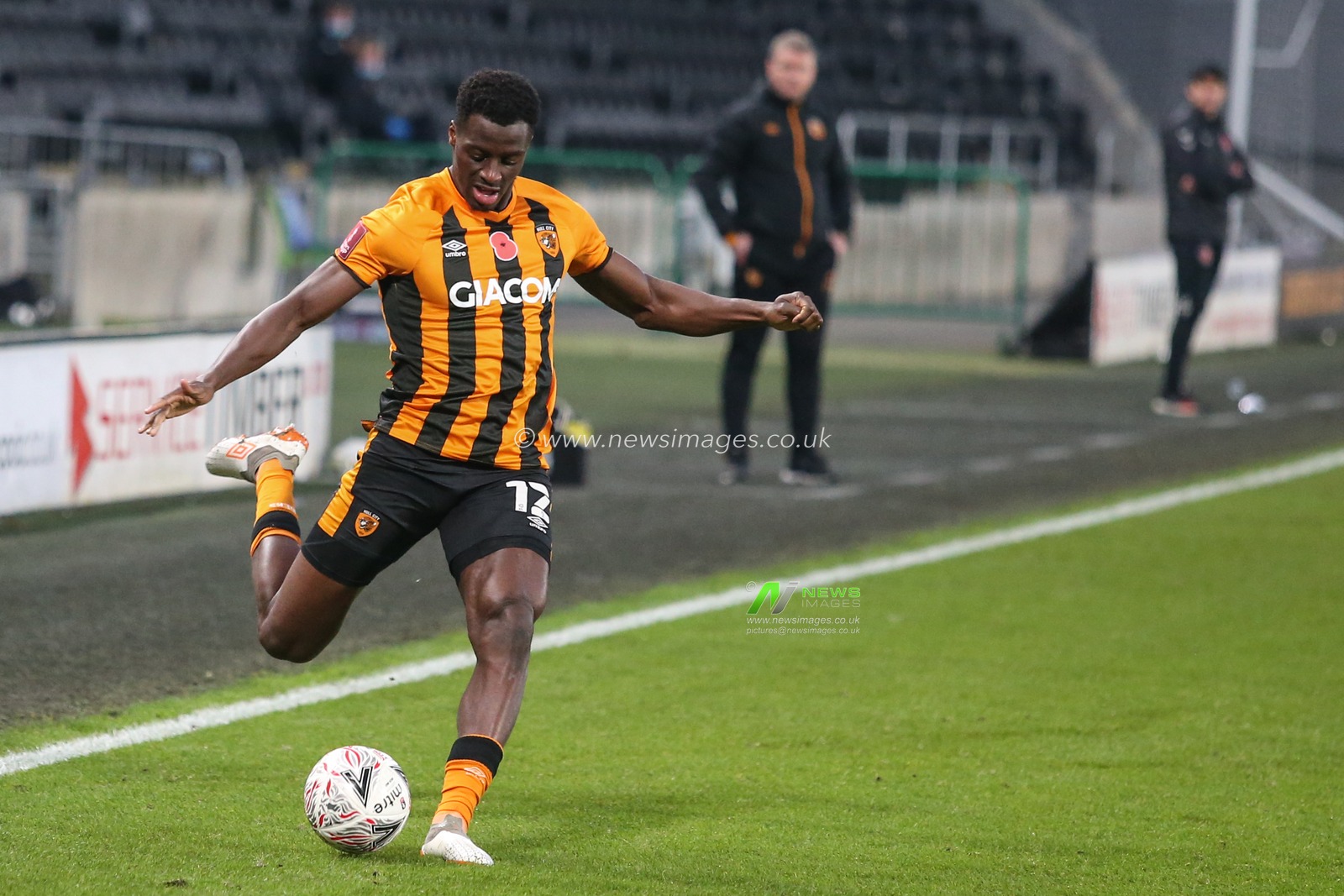 Josh Emmanuel #12 of Hull City during the game
