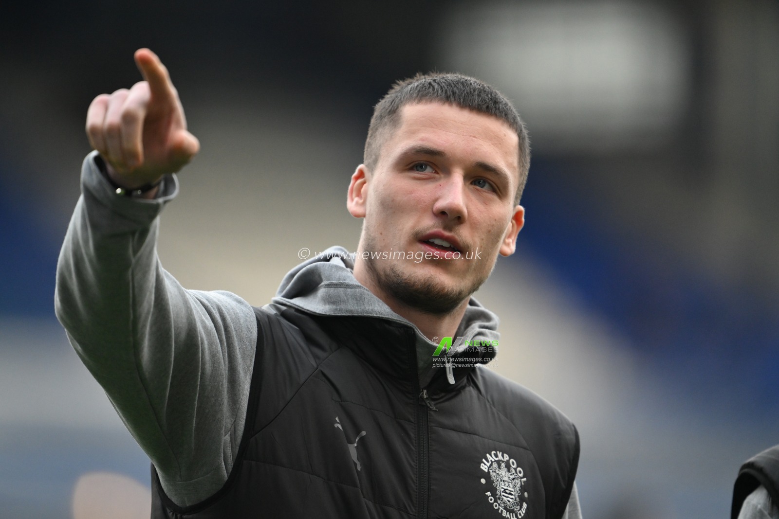 Oliver Casey of Blackpool arrives ahead of  the Sky Bet League 1 match Birmingham City vs Blackpool at St. Andrew's @ Knighthead Park, Birmingham, United Kingdom, 29th December 2024

(Photo by Craig Thomas/News Images)