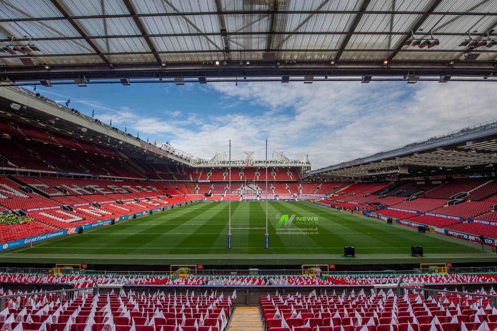 General view of the Old Trafford, Venue for todays 25th Betfred Super League Grand Final match St Helens vs Leeds Rhinos at Old Trafford, Manchester, United Kingdom, 24th September 2022

(Photo by Craig Thomas/News Images)