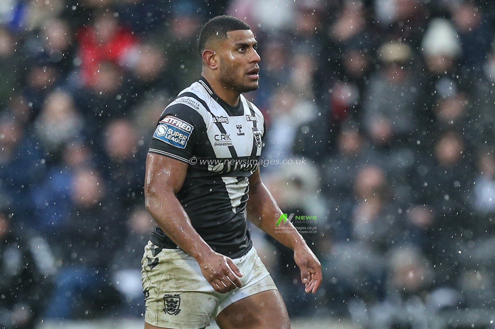 Joe Lovodua (14) of Hull FC during the game