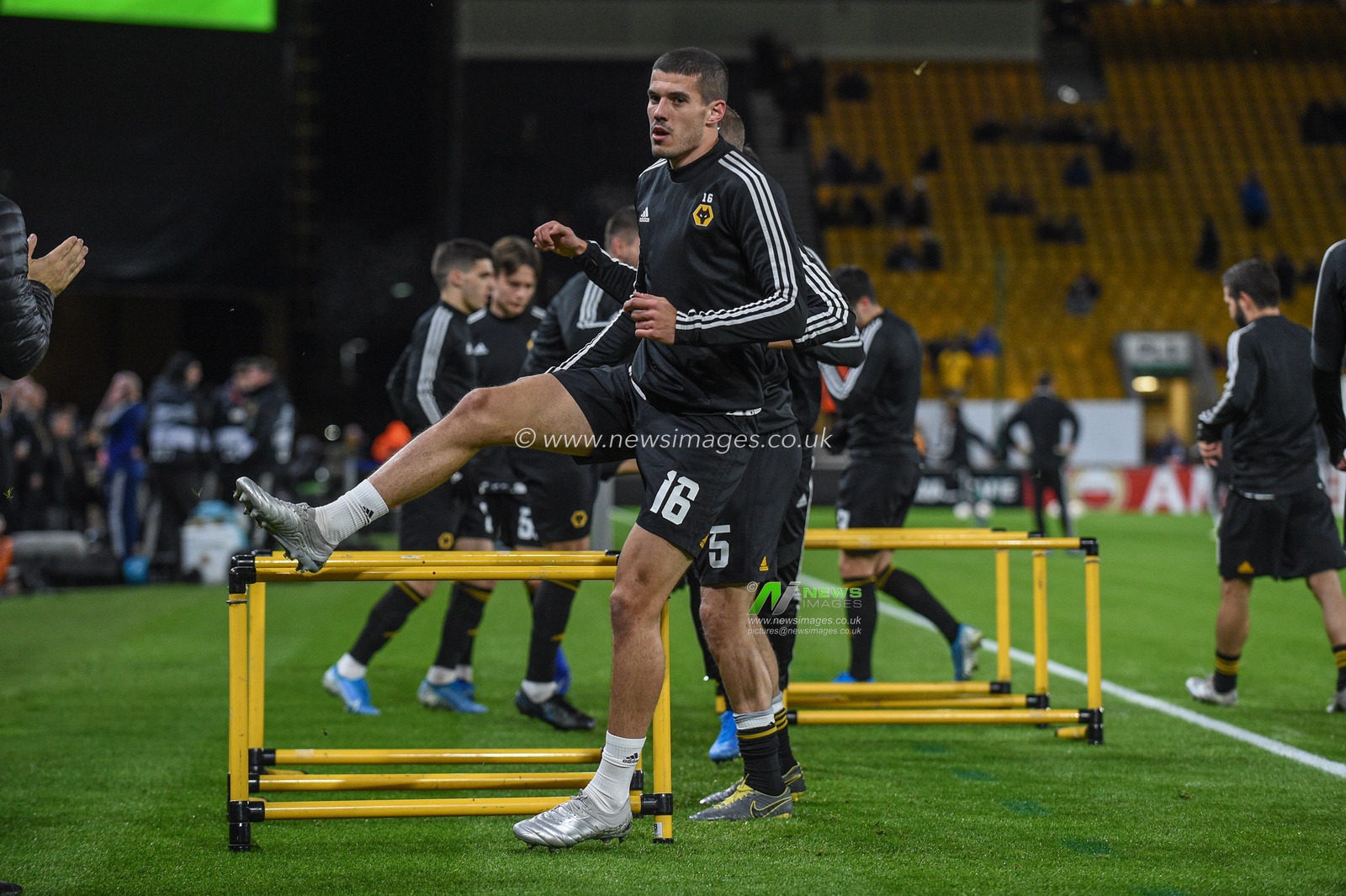 12th December 2019, Molineux, Wolverhampton, England; UEFA Europa League, Wolverhampton Wanderers v Besiktas : Conor Coady (captain) (16) of Wolverhampton Wanderers during the pre-game warmup 

Credit: Richard Long/News Images