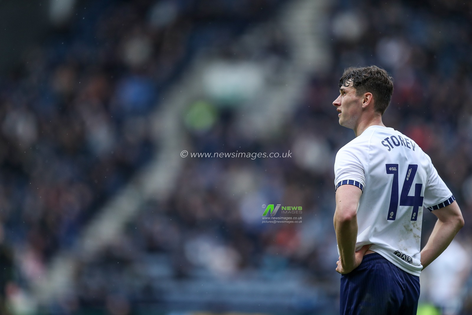 Jordan Storey of Preston North End during the Sky Bet Championship match Preston North End vs Queens Park Rangers at Deepdale, Preston, United Kingdom, 18th April 2025

(Photo by Jorge Horsted/News Images)